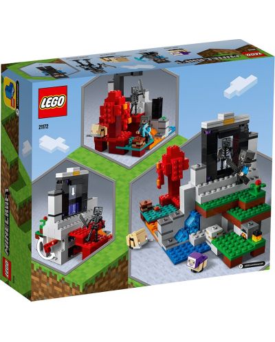 Set de construit Lego Minecraft - Portalul distrus (21172) - 2