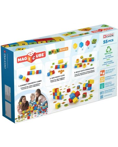 Set de cuburi magnetice Geomag - Magicube, Math Building, 55 de părți - 7