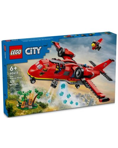 Constructor LEGO City - Avion de salvare a incendiilor (60413) - 1