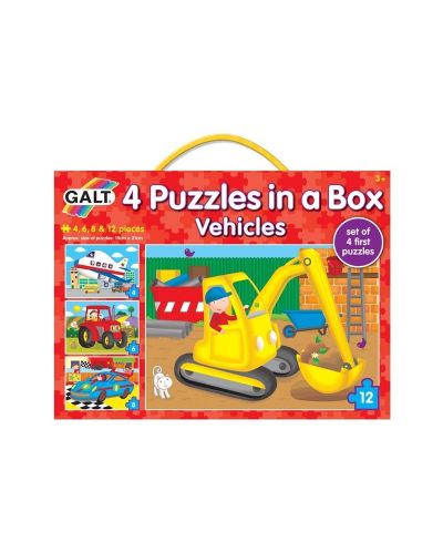 Set de 4 puzzle-uri Galt – Vehicule  - 1
