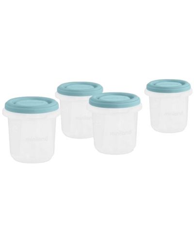 Set de recipienti Miniland - Terra Ocean, 250 ml, 4 buc - 1