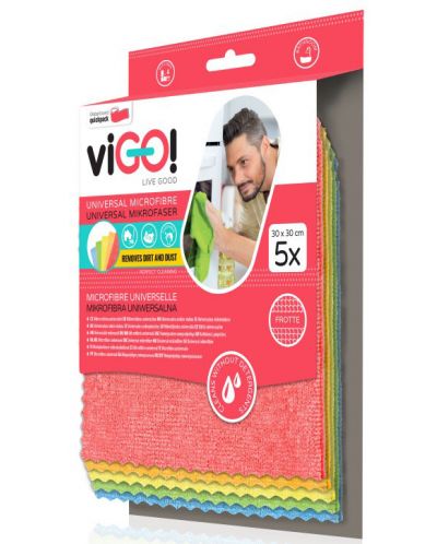 Set de 5 prosoape din microfibra viGO! - Premium, universal - 3