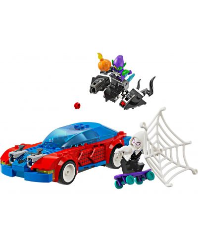 Constructor LEGO Marvel Super Heroes - Spider-Man și mașina de curse Green Goblin Venom (76279) - 2