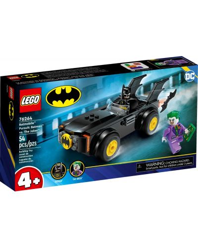 Constructor LEGO DC Batman - Batmobilul în urmărire: Batman vs. Joker (76264) - 1