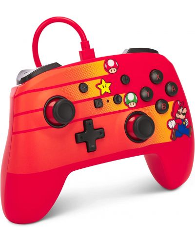 Controller PowerA - Enhanced, cu fir, pentru Nintendo Switch, Speedster Mario - 2