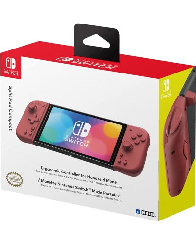 Controller Hori Split Pad Compact, Apricot Red (Nintendo Switch) - 5