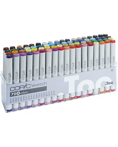 Set de markere Too Copic Sketch - A colors, 72 de culori - 1
