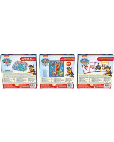 Set de jocuri de masă Spin Master: Paw Patrol Bundle - Jumbo Cards, Pop-Up Game, Puzzle - 2