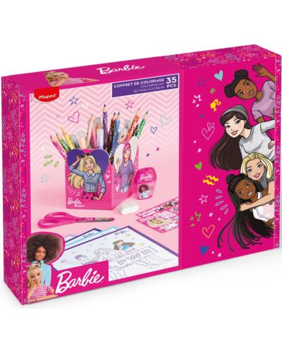 Set de pictură Maped Barbie - 35 piese - 1