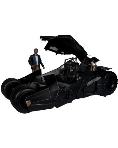 Set figurine de colecție McFarlane DC Comics: Batman - Lucius Fox & Tumbler (Gold Label) - 5