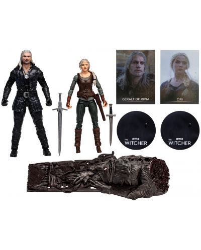 Set figurine de acțiune McFarlane Television: The Witcher - Geralt and Ciri (Netflix Series), 18 cm - 9