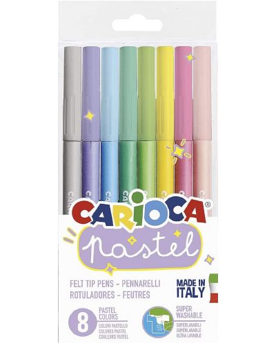 Set carioci Carioca Pastel - 8 culori - 1