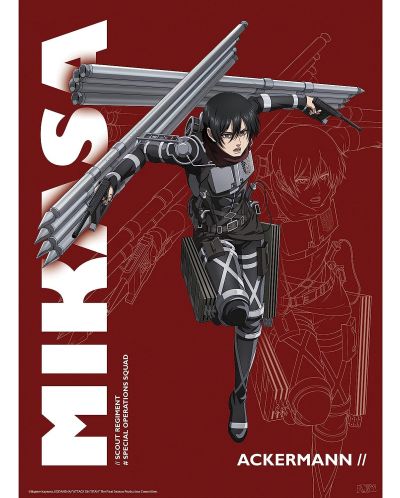 Set mini posters GB eye Animation: Attack on Titan - Levi & Mikasa - 3