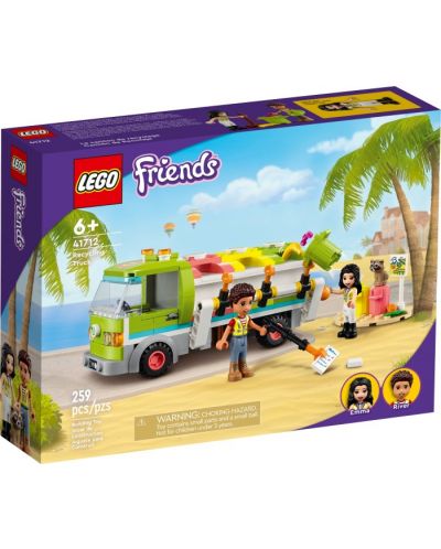 Constructor Lego Friends - Camion de reciclare (41712) - 1
