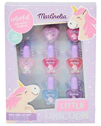 Martinelia Little Unicorn - Set de lac de unghii și luciu de buze - 1