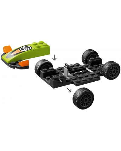 Constructor LEGO City - Mașină de curse verde (60399) - 5