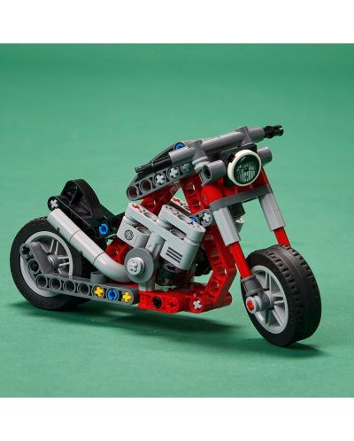 Set constructie Lego Technic - Motocicleta 2 in 1 (42132) - 8