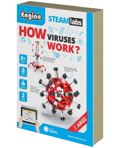 Set de construcție Engino Steamlabs - Cum funcționează virușii - 1
