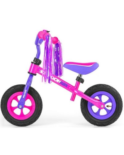 Bicicleta de echilibru Milly Mally - Dragon Air, roz/violet - 1