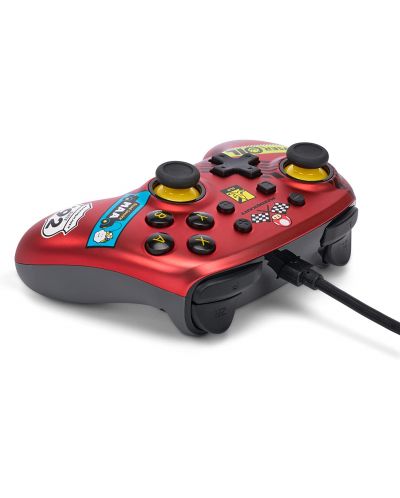 Controller PowerA - Nano Enhanced, cu fir, pentru Nintendo Switch, Mario Kart: Racer Red - 5