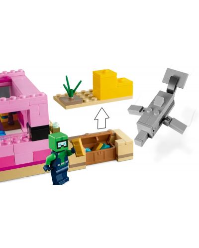 Constructor LEGO Minecraft - Casa Axolotl (21247) - 5