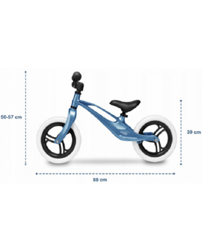 Bicicleta de echilibru Lionelo -  Bart, albastru metalic - 3