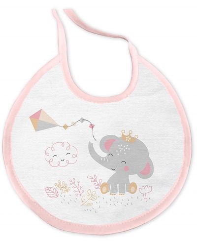 Interbaby set prosop și bavețică pentru bebeluși - Cachirulo Pink, 100 x 100 cm - 3