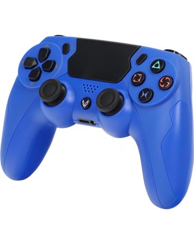 Controller SteelDigi - Steelshock v3 Payat, wireless, pentru PS4, albastru - 2