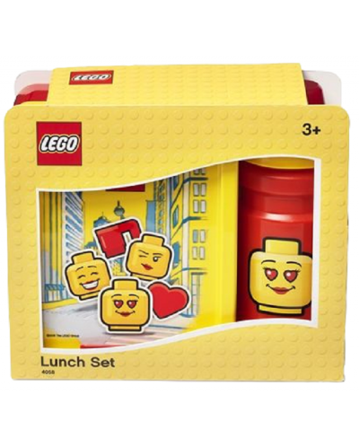 Set sticla si caserola Lego - Iconic Classic, rosu, galben - 2