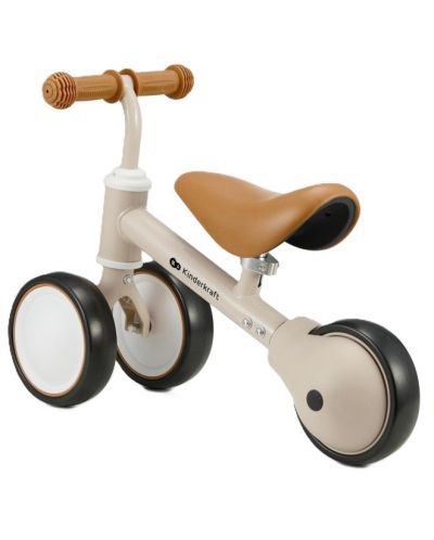 Bicicleta de echilibru  KinderKraft - Cutie, bej deschis - 3