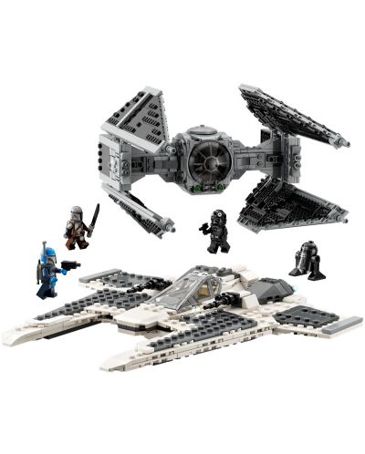 Constructor LEGO Star Wars - Mandalorian Fang Fighter vs. TIE Interceptor (75348) - 2