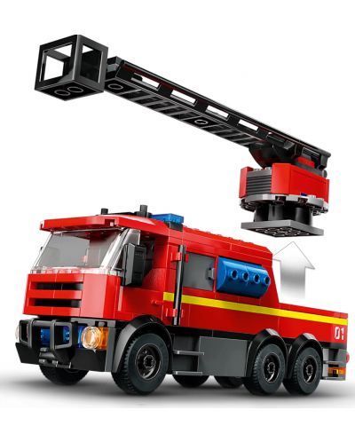 Constructor LEGO City - Stație de pompieri cu mașină de pompieri (60414) - 5