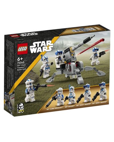 Constructor  LEGO Star Wars - Pachet de luptă Clone Stormtroopers 501 (75345) - 1