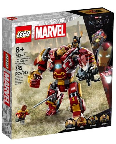Constructor LEGO Marvel - Hulkbuster: Bătălia de la Wakanda (76247) - 1