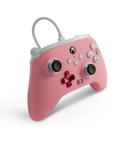 Controller PowerA - Enhanced, pentru Xbox One/Series X/S, Pink Inline - 3