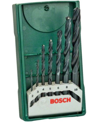 Set de burghie Bosch - Mini X-Line, 7 piese - 1
