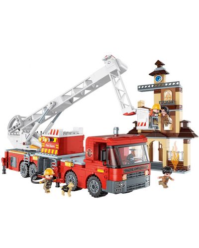 Constructor Qman - Stație de pompieri, 656 bucăți  - 2