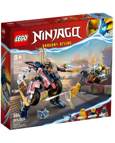 Constructor LEGO Ninjago - Robot transformator și motocicleta de curse (71792) - 1