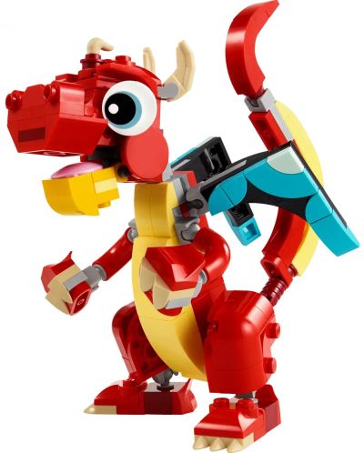 Constructor LEGO Creator 3 în 1 - Dragon roșu (31145) - 2