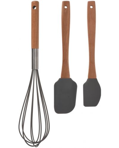 Set de 2 spatule și sârmă de rupere H&S - lemn/silicon - 1