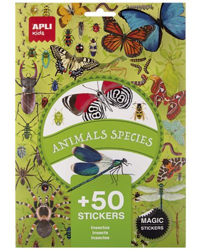 Set de autocolante Apli Kids - Insecte, 50 bucăți - 1