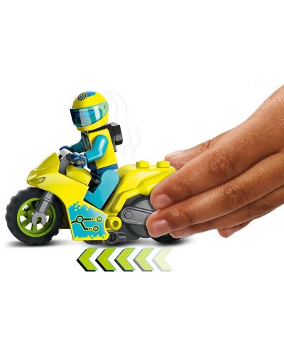 Constructor Lego City - Stuntz, motocicletă cascadoră Cyber (60358) - 4
