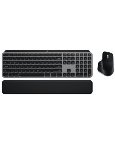 Kit mouse și tastatură Logitech - MX Keys S Combo for Mac, wireless, gri - 1