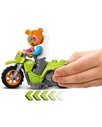 Constructor Lego City - Stuntz, motocicletă cascadorie cu urs (60356) - 4