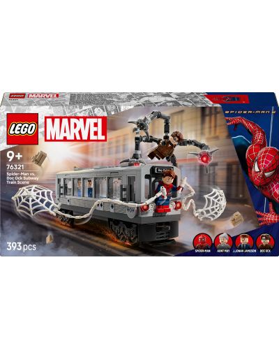 Constructor LEGO Marvel - Spider-Man vs. Doc Ock: Scena din metrou