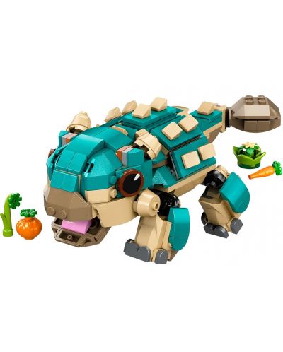 Constructor LEGO Jurassic World - Bebelușa Bumpy: ankylosaurus (76962) - 3