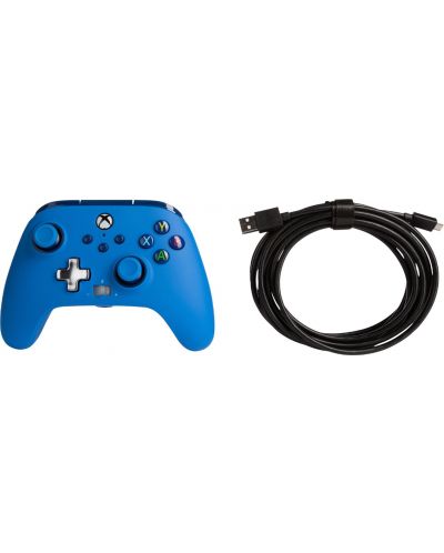 Controller cu fir PowerA - Enhanced, pentru Xbox One/Series X/S, Blue - 4