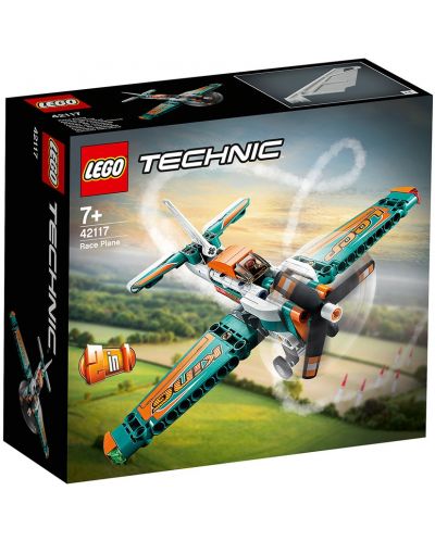 Set de construit Lego Technic - Avion pentru intreceri (42117) - 1