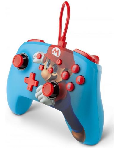 Controller cu fir PowerA - Enhanced pentru Nintendo Switch, Mario Punch - 4