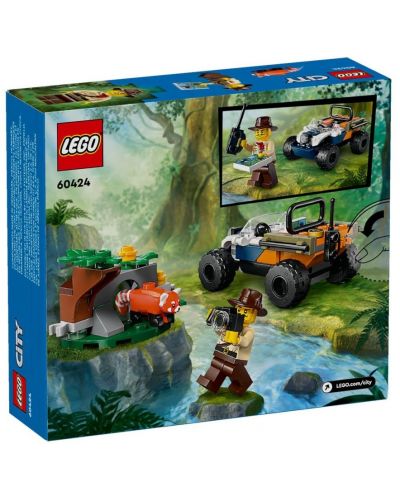 Constructor  LEGO City - Explorator al junglei pe ATV (60424)  - 5